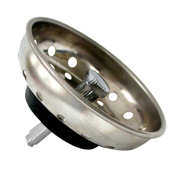 Danco Basket Strainer with Pin, 314 in Dia, Stainless Steel, Chrome, For 314 in Drain Opening Sink 88275